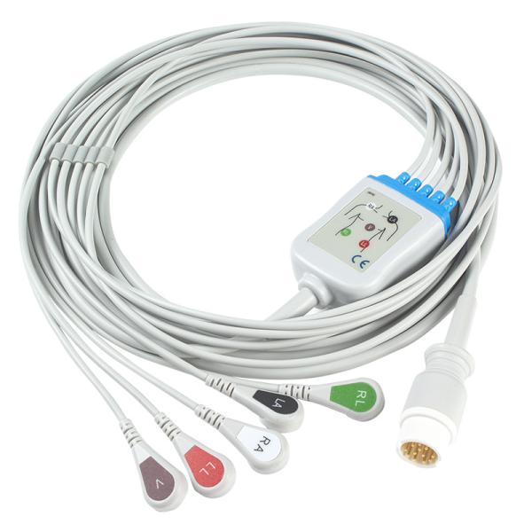 Buy cheap P-Hilips ECG Cables And Leadwires 12pin 5 Lead M1975A ECG Cable from wholesalers