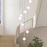 Buy cheap Modern Gloss Stair Chandelier Restaurant Indoor Home Living Room Ball Chandelier(WH-MI-405) from wholesalers