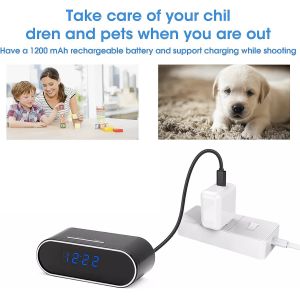 Buy cheap Wifi Mini Hidden Camera Alarm Clock Security Camera 1080p HD Recording from wholesalers