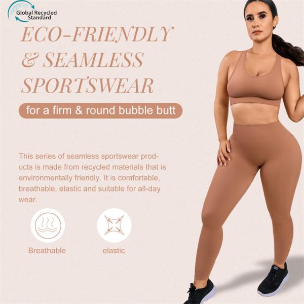 Hexin Eco Friendly Clothes Fitness Sublimation Long Sleeves Yoga Set Pattern Type Solid