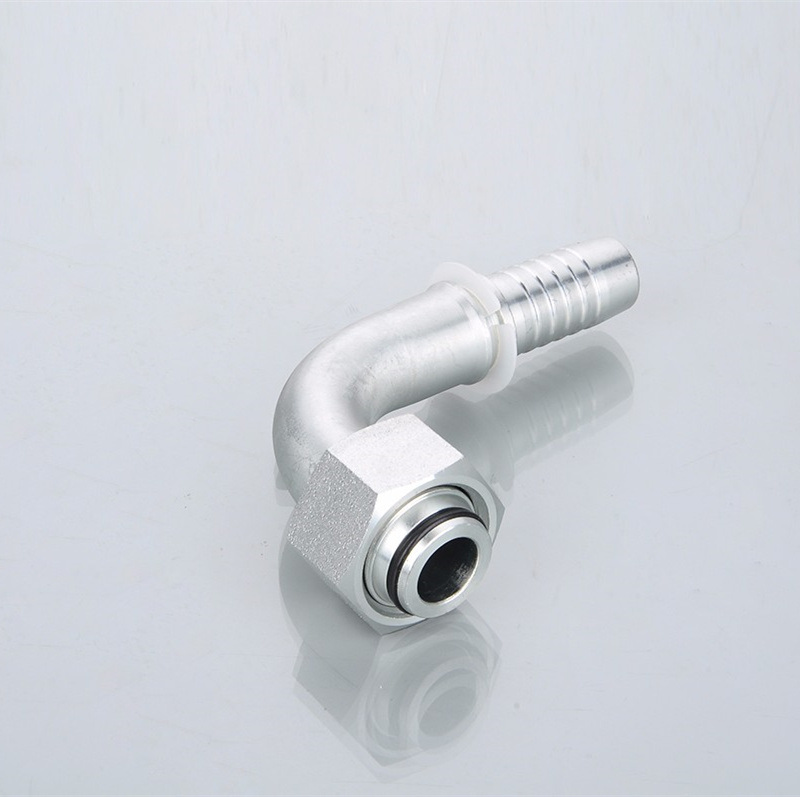 20491 90 Degree Elow Metric Female 24 Degree Cone O-Ring L. T. High Quality Carbon Steel Hydraulic Hose Fittings