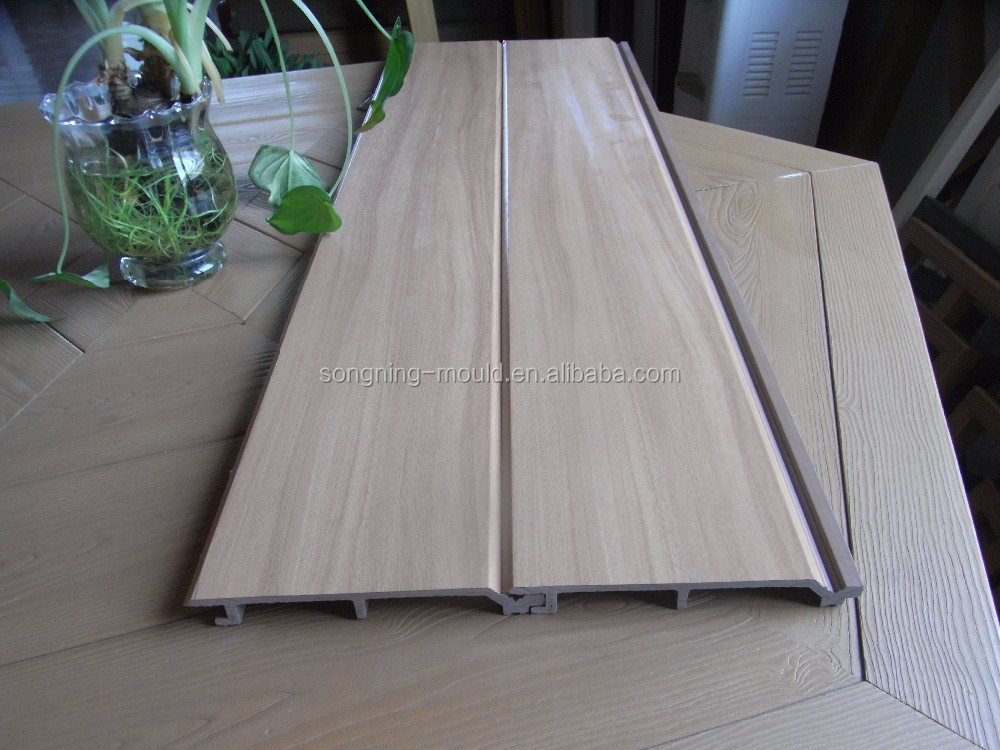 Outdoor Anti-UV Waterproof Plastic Wood Floor with Brushing Finish