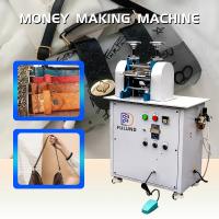 Buy cheap Pneumatic Leather Belt Strap Roller Embossing Machine 220V product