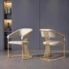Buy cheap Modern Minimalist Luxury Dining Chair Stainless Steel Leisure Facilities from wholesalers