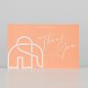 Buy cheap White Beauty Paper Thank You Card For Cosmetic Personalized from wholesalers