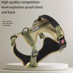 Adjustable Dog Leash Walking Dog Pet Vest Chest Strap Reflective Dog Harness And