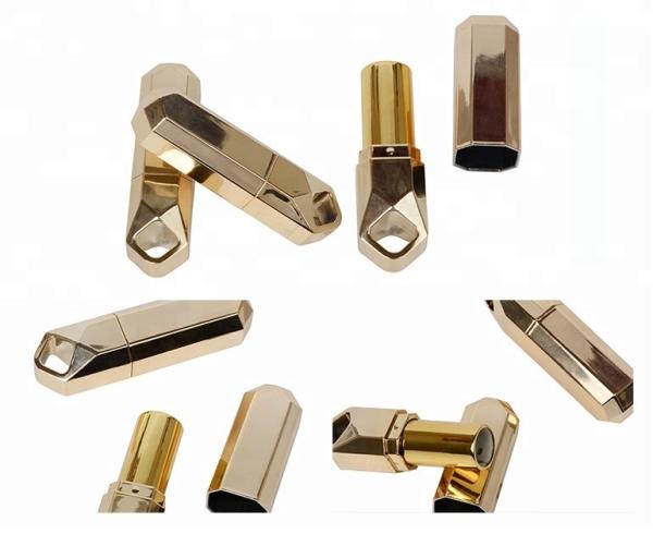 Buy cheap Cosmetic Packaging Lipstick Gold Tube , Custom Made Empty Lipstick Containers from wholesalers