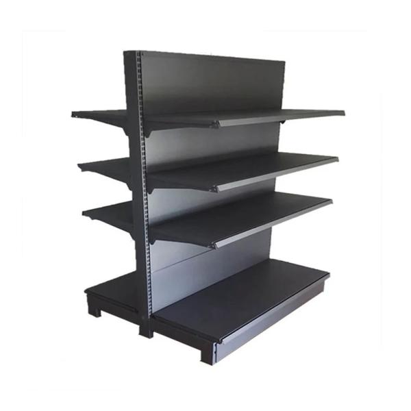 Buy cheap Double Side Black Shelf Factory Price steel supermarket shelves from wholesalers