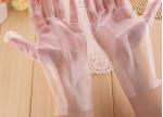 100PCS Disposable Gloves Food Kitchen Plastic Gloves Disposable Transparent