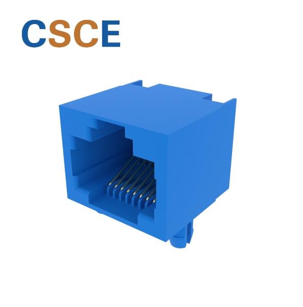 Buy cheap Plastic Housing RJ45 Internet Connection , 10 / 100 Megabit RJ45 Through Connector from wholesalers