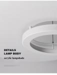 Modern Round Aluminum Led Pendant Lights For Living Room Dining Room LED