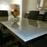 Buy cheap 15mm Ultra Clear Toughened Glass Dining Table Top , Rectangle Tempered Glass Coffee Table Top For Living Room Easy Cleaning from wholesalers