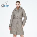 Outside Mid Length Light Spring Coat Elegant Hook Belt Beige Colour Stylish