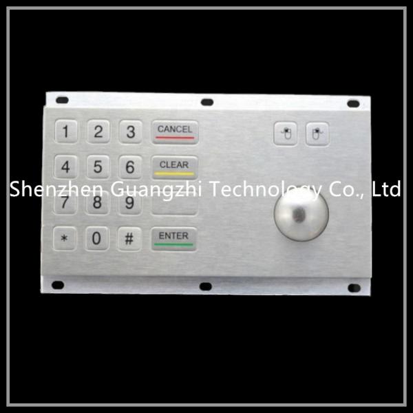 Buy cheap Industrial Metal Trackball With Number Keyboard Good Vandalism Performance from wholesalers