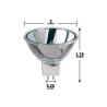Buy cheap 44.5 mm Diameter Glass Reflector EKE 21V 150W With Uniform Light Distribution from wholesalers