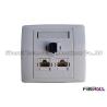 Buy cheap Wall Mounted FTTH Fiber To The Home Fibre Optic Socket With SC And RJ45 Ports from wholesalers