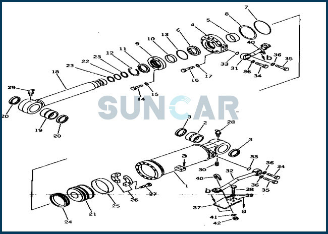 707-99-73050 7079973050 Ripper Life Cylinder Service Kit Fits Bulldozer D275A-2