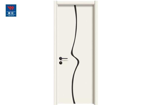 Buy cheap Waterproof Eco-Friendly Wood Plastic Panel Modern Bathroom Design Interior WPC Door from wholesalers
