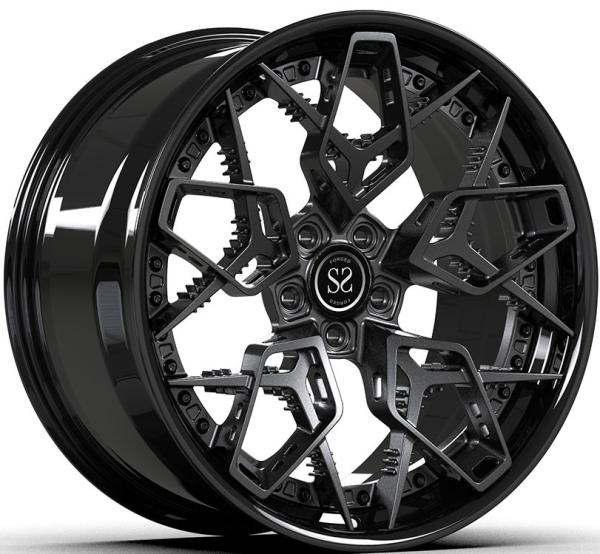 Buy cheap 2 Piece Forged Wheels 19" 20" 21" 22" 23" 5x112 For Benz BWM Audi from wholesalers