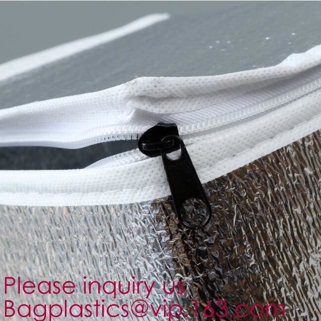 Polyester Wholesale Insulated Ice Wine Collapsible Ice Cream Lined Dry Lunch Aluminum Thermal Cooler Bag, Bagease