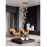 Buy cheap Nordic diamond chandelier Luxury Crystal Light New Design Gold staircase chandelier(WH-CY-215) from wholesalers