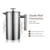 Buy cheap 304 Double Wall French Press Tea Double Wall Coffee Plunger 51oz from wholesalers