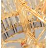 Buy cheap LED Spiral Luxury Crystal Golden Big Chandelier Duplex Building european crystal chandeliers(WH-NC-94) from wholesalers