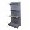 Buy cheap Factory Custom Size grey Color logo slotted back board supermarket shelves 4 layers shelf supermarket display for pharmacy from wholesalers