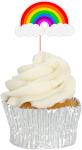 Birthday Party Printed Rainbow Paper Cupcake Topper