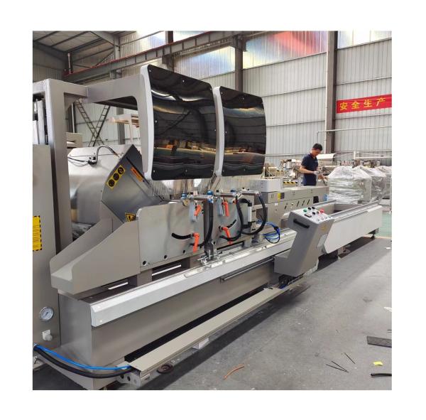 Buy cheap 4000mm Aluminum Window And Door Making Machine Automatic Double Head Cutting Saw from wholesalers