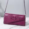Buy cheap Authentic Crocodile Skin Women Envelop Purse Genuine Alligator Leather Lady Phone Clutch Bag Female Cross Shoulder Bag from wholesalers