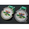 Buy cheap Round Shape Baseball Metal Award Medals / Shiny Silver Custom Running Medals from wholesalers