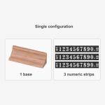 Wooden Base Adjustable Retail Price Display Tags Label Card Tag For Jewelry Wine