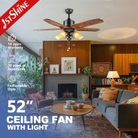 Buy cheap OEM Energy Saving Pull Switch Ceiling Fan With 5 Wooden Blades product