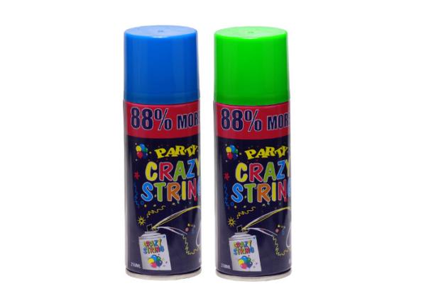 Buy cheap Funny Fluorescent Party String Spray High Extrusion Rate Flammable Low Chemical Odor from wholesalers