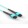 Buy cheap High Speed MTP / MPO Fiber Optic Patch Cord OM3 50 / 125um 12 Cores from wholesalers