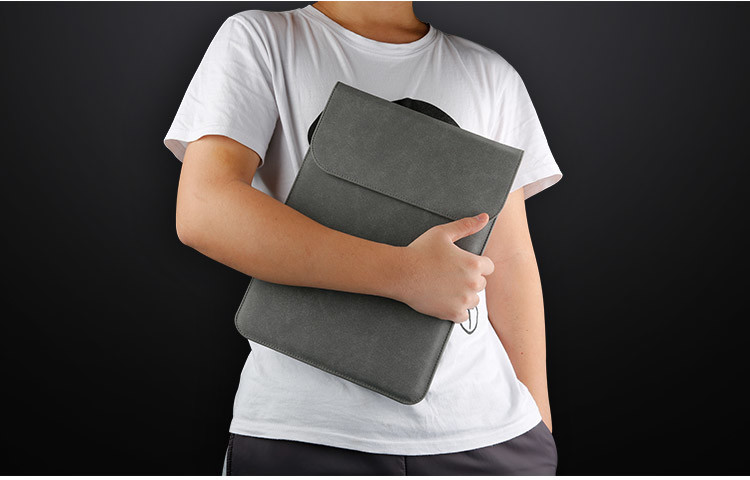 Practical Leather Fashion Laptop Sleeve , Notebook Case Bag Waterproof