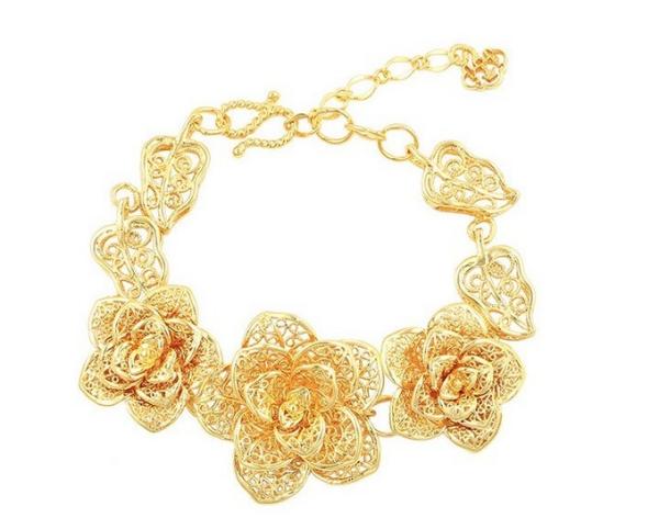 Buy cheap costume jewelry charm bracelet, gold color 24k gold bracelet, rose copper alloy bracelet for women from wholesalers