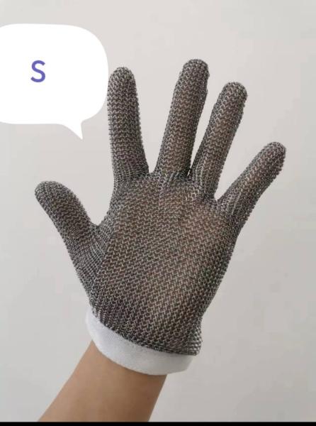 Buy cheap Stainless steel CUT RESISTANT GLOVES ring mesh chain mail mesh auti-cutting safety gloves S M L XL XXL from wholesalers