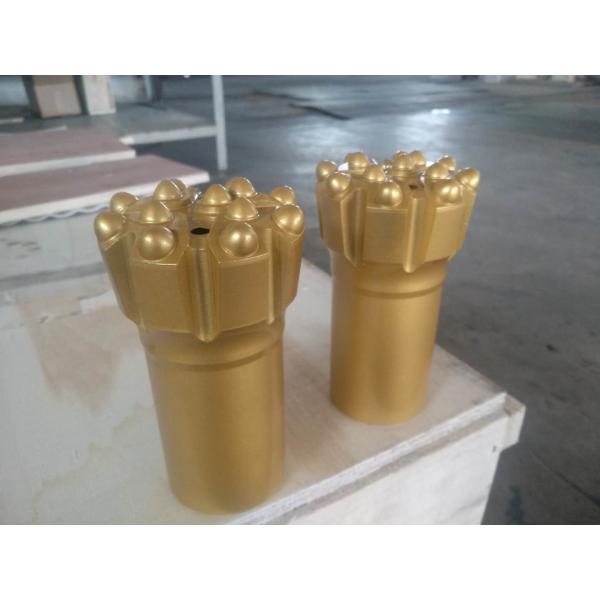 Customize T38 76mm Button Drill Bit With Flat Flower Ballistic Carbide Inserts