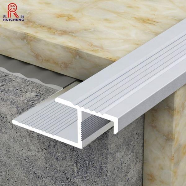 Buy cheap Outdoor Aluminium Stair Nosing Edge Trim Anodised ASTM Grade from wholesalers
