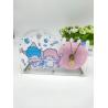 Buy cheap Offset Printing Acrylic Clock Stand 20cm X 14cm X 6cm Size Fashionable from wholesalers