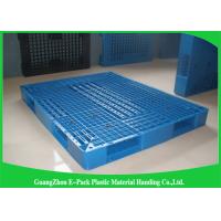 Buy cheap Heavy Duty Rackable 1 Ton Steel Reinforced blue Plastic Pallets 1200*1000mm product