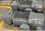 230V-400V Helical Inline Gearmotor Custom AC Gearmotors R37 DRS71M4/TF Blue Gray