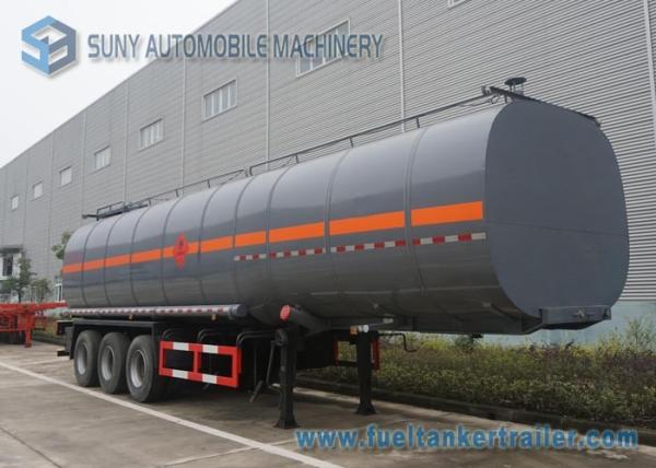 Buy cheap Carbon Steel container semi trailer 45000L 3 Axle Ellipse Shape from wholesalers