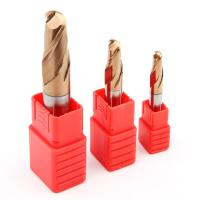 Buy cheap Custom Carbide Ball Nose End Mill 2 Edge Tungsten For Steel Cutting Tools product