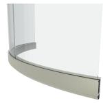U Channel Glass Balustrade For Balcony Aluminum Decking Railing