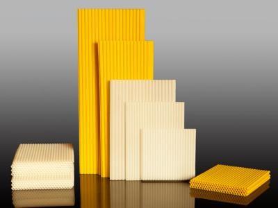 Durable Yellow/White Color Forklift Battery Parts Tubular Seperator Battery
