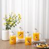 Buy cheap Heat Resistant Transparent 560ml Milk Juice Glass Bottle With Straw from wholesalers