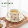 Buy cheap Ceramic Porcelain Mug For Business Gifts Vintage European Coffee Tea Cup And Saucer Mugs from wholesalers